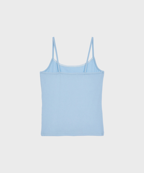 Lace Trim Sleeveless (Blue)
