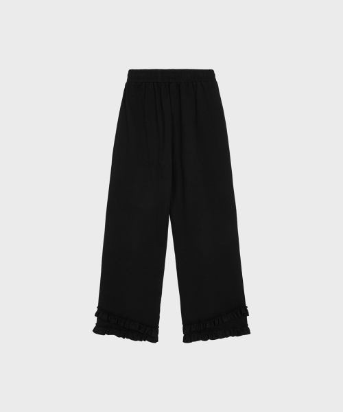 Tiered Ruffle Pants (Black)