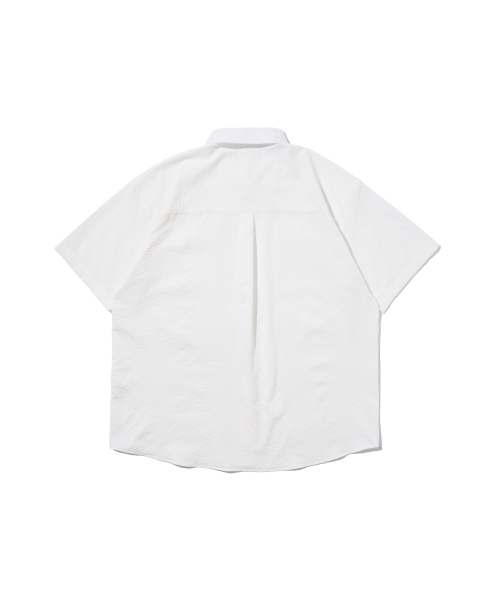 Рубашка из сирсакера с карманом (White)