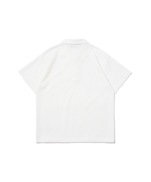 Летний сетчатый трикотажный поло (White)