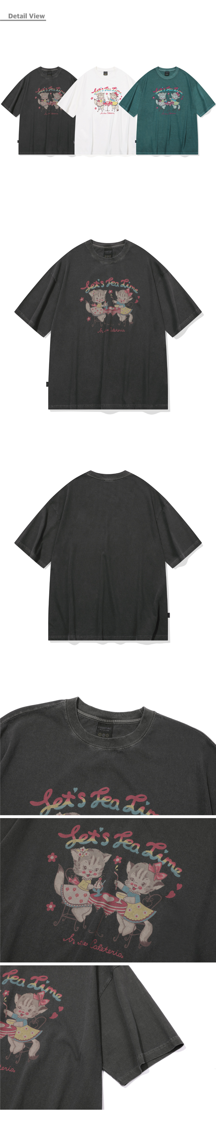 [CPGN STUDIO]25SS★CATS RIBBON PIGMENT SHORT SLEEVE T-SHIRT MUSINSA | CPGN STUDIO Cats Ribbon Short Sleeve T-Shirt Star
