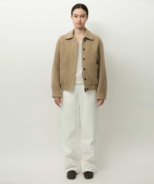 Curly Blouson Beige