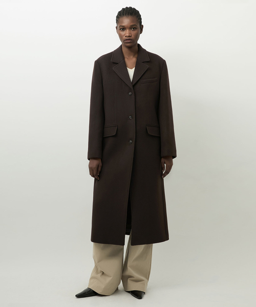 Chesterfield Coat Dark Brown