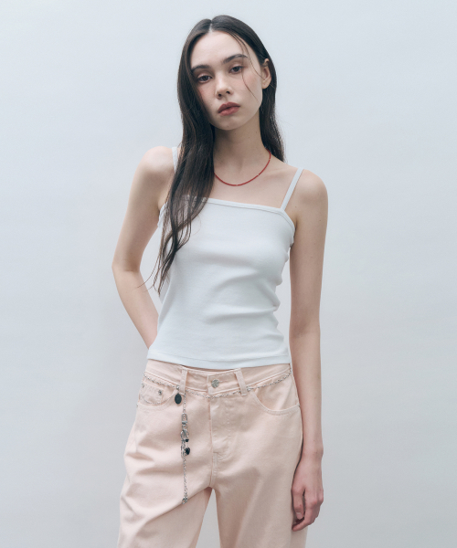 Набор из 2 маек в рубчик Ribbed Cotton Sleeveless