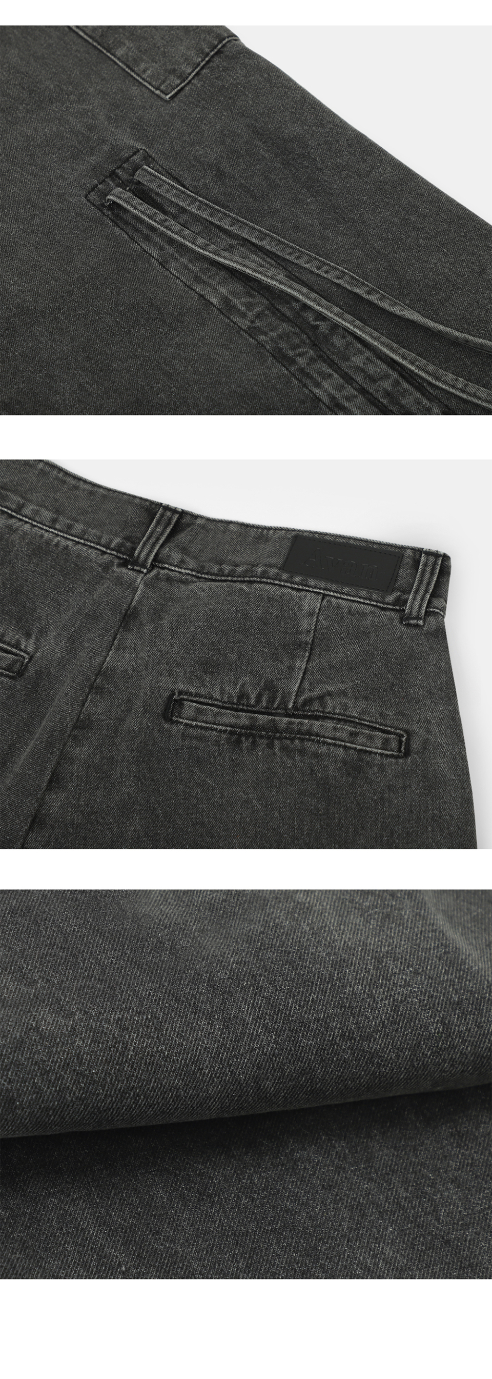 ☆AVANDRESS☆ Accent Back String Pants BLACK AD41PT09BK MUSINSA | AVANDRESS Side Big Cargo Pants BLUE