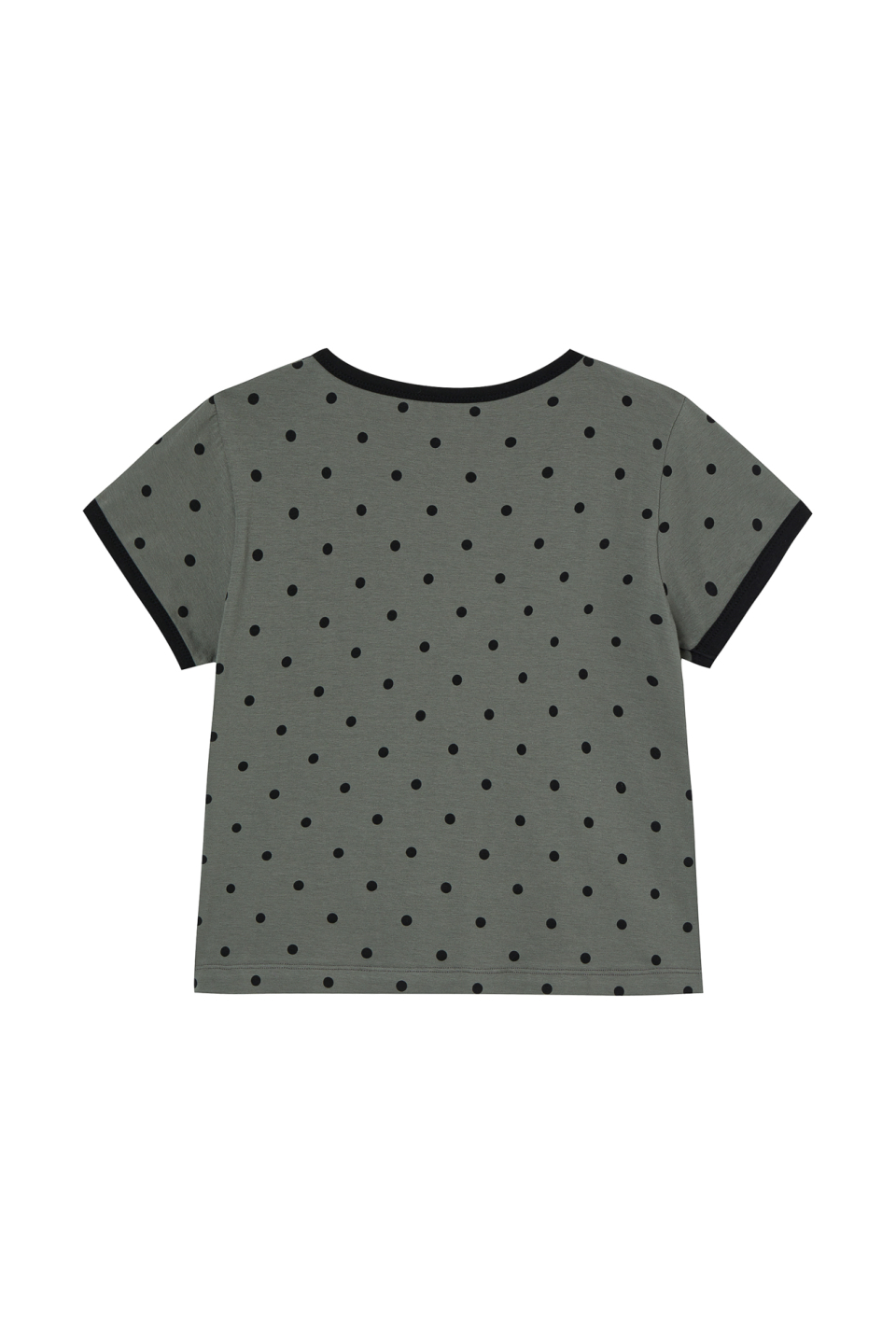DEINET DOT RINGER T SHIRTS - 4 COLORS CHARCOAL