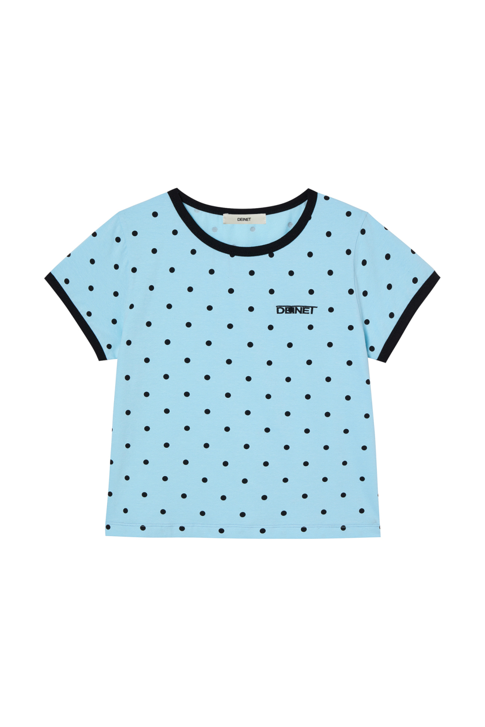 DEINET DOT RINGER T SHIRTS - 4 COLORS SKY BLUE