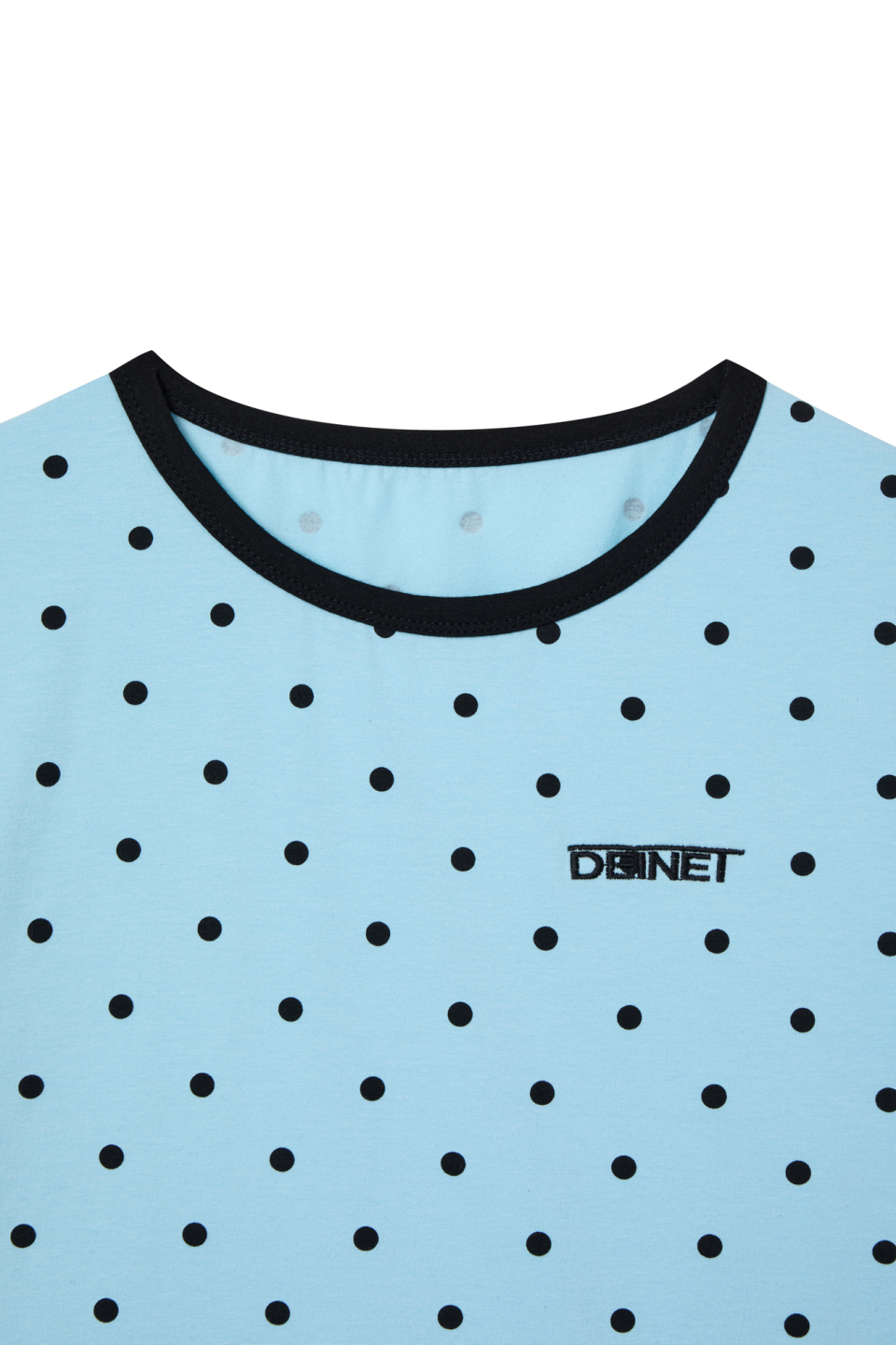 DEINET DOT RINGER T SHIRTS - 4 COLORS SKY BLUE