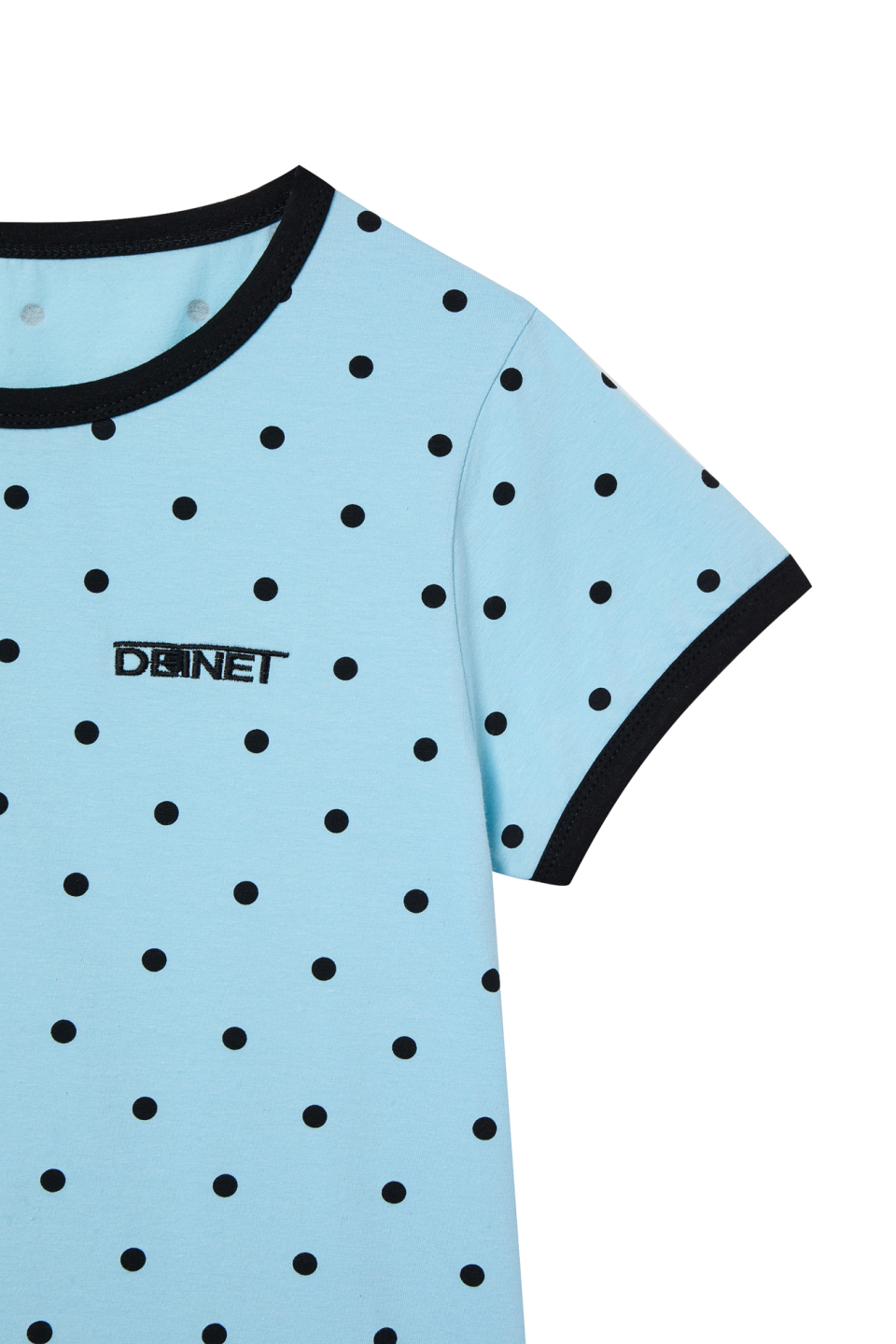 DEINET DOT RINGER T SHIRTS - 4 COLORS SKY BLUE