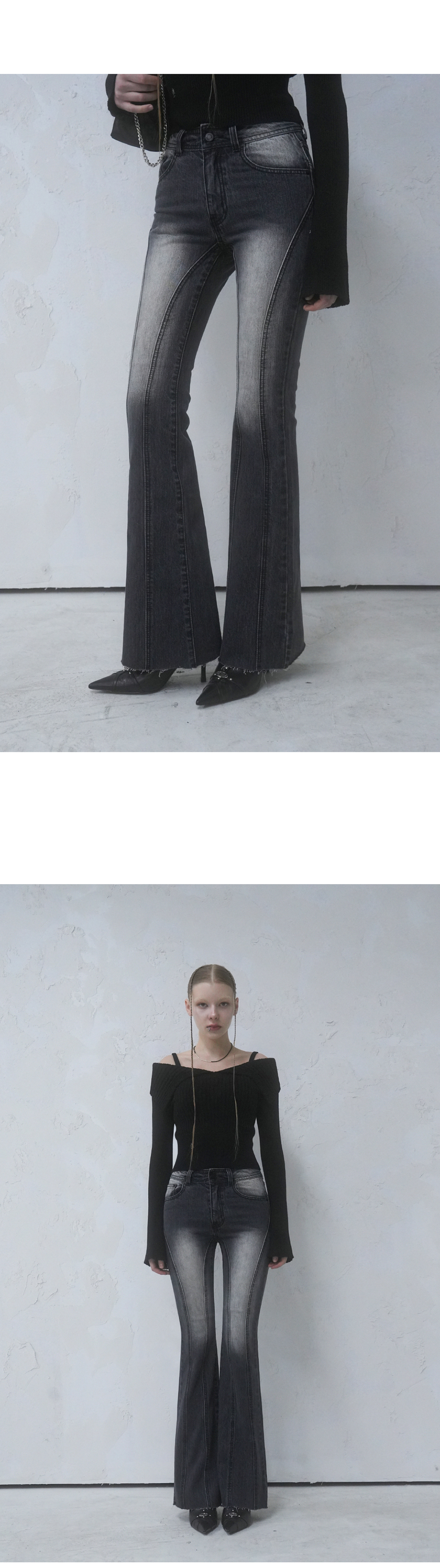 MUSINSA | AVANDRESS Thin Bootscut Pants VINTAGE BLUE MUSINSA | AVANDRESS Thin Bootscut Pants VINTAGE BLUE