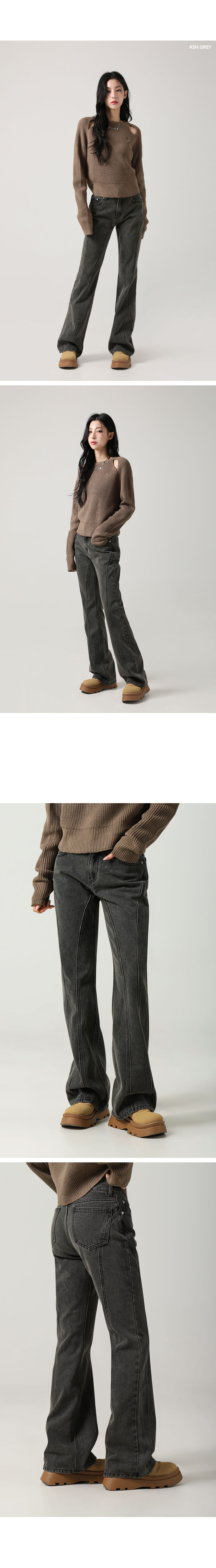 パンツ AVANDRESS Semi Bootscut Slacks 102 CHARCOAL MUSINSA | AVANDRESS Semi Bootscut Slacks 102 GRAY