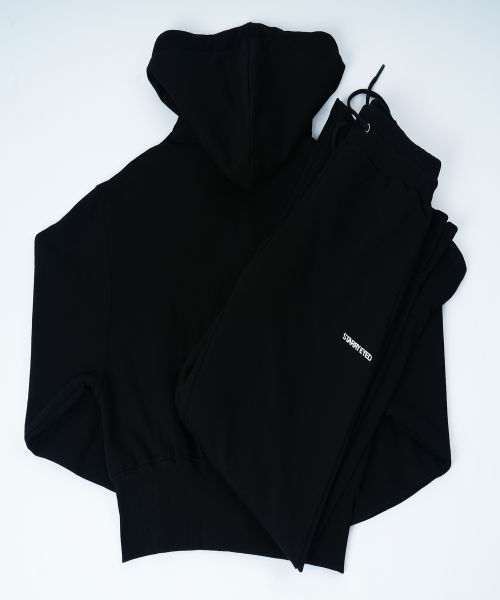Укороченный худи на двухсторонней молнии (Black)