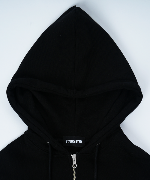 Укороченный худи на двухсторонней молнии (Black)