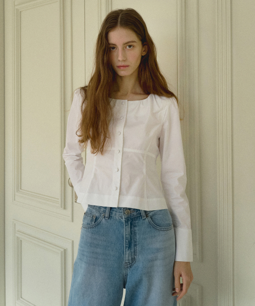 IRENE хлопковый BLOUSE_WHITE