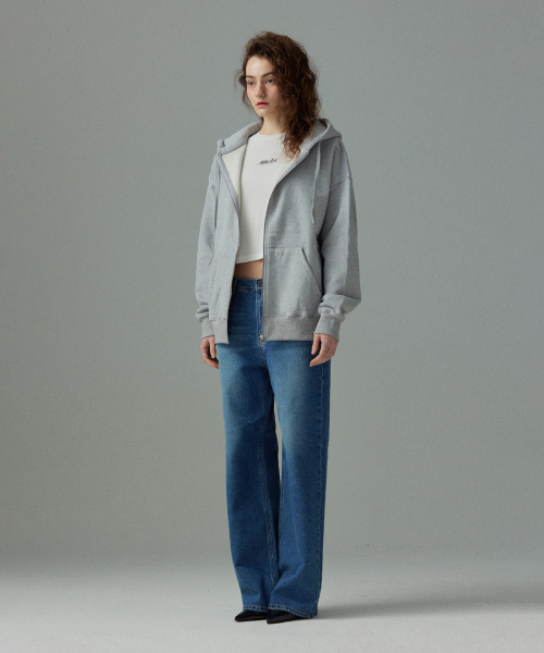 [ESSENTIAL] 2Way hooded молния-up