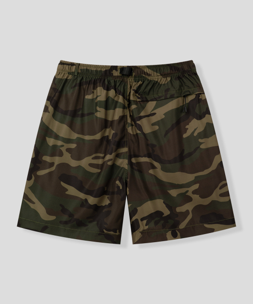 Pure Shorts Классические сверхлёгкие нейлоновые широкие шорты с резинкой, Camo