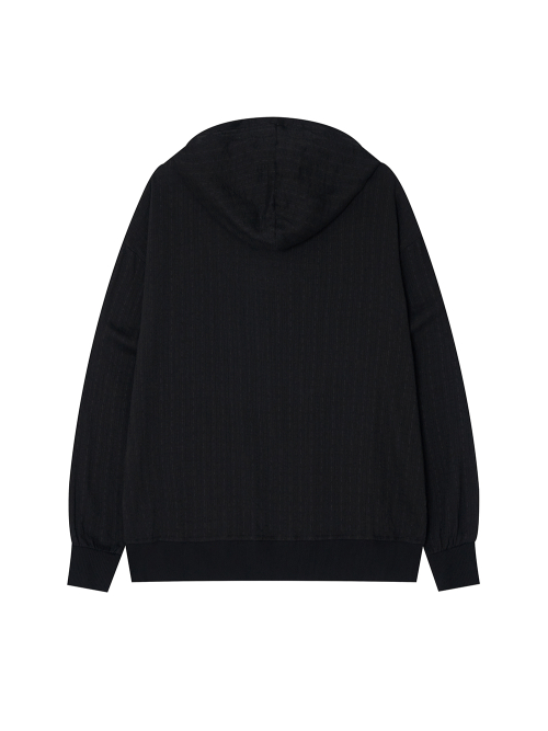 Свободное худи на молнии [Black]