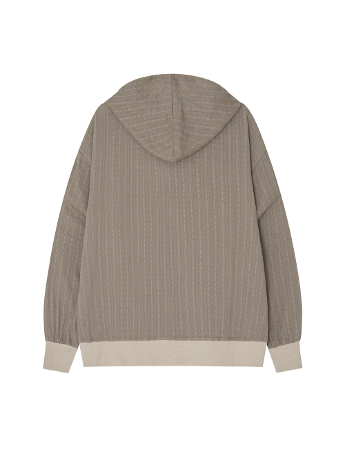 Свободный худи на молнии [Grey]