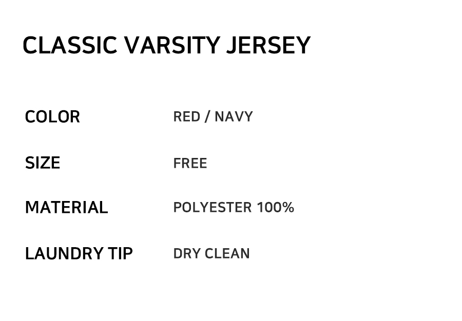 CLASSIC VARSITY JERSEY - 2 COLORS NAVY