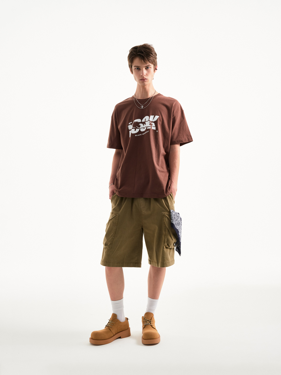 【BAON】[BAON] Mosulin Pigment Banding Short Pants MUSINSA | BLACK MOMENT Pigment Wash Cargo Banding Shorts