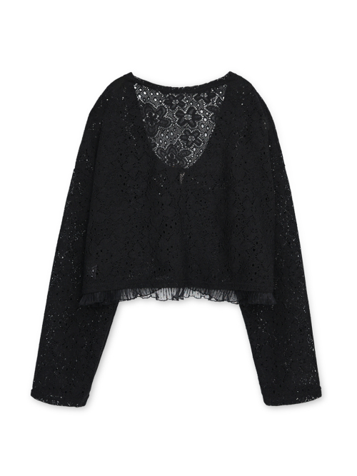 Moa Укороченный кардиган, Black