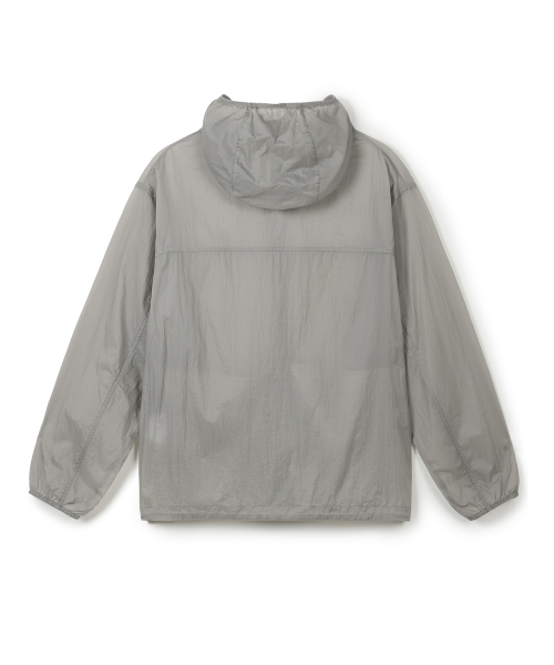 Легкая складная куртка с капюшоном_Light Gray