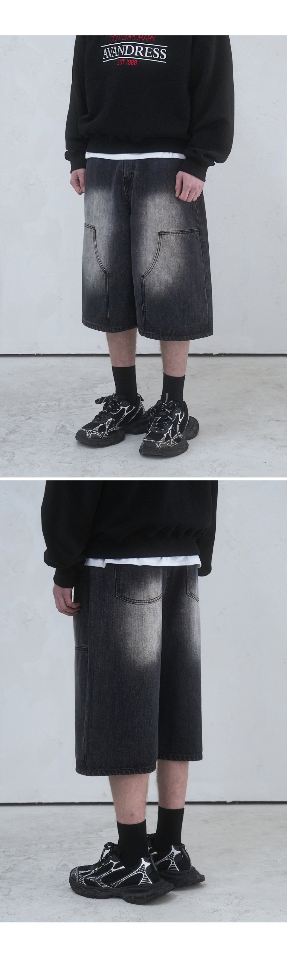 MUSINSA公式 | AVANDRESS Carpenter Denim Shorts CAMO