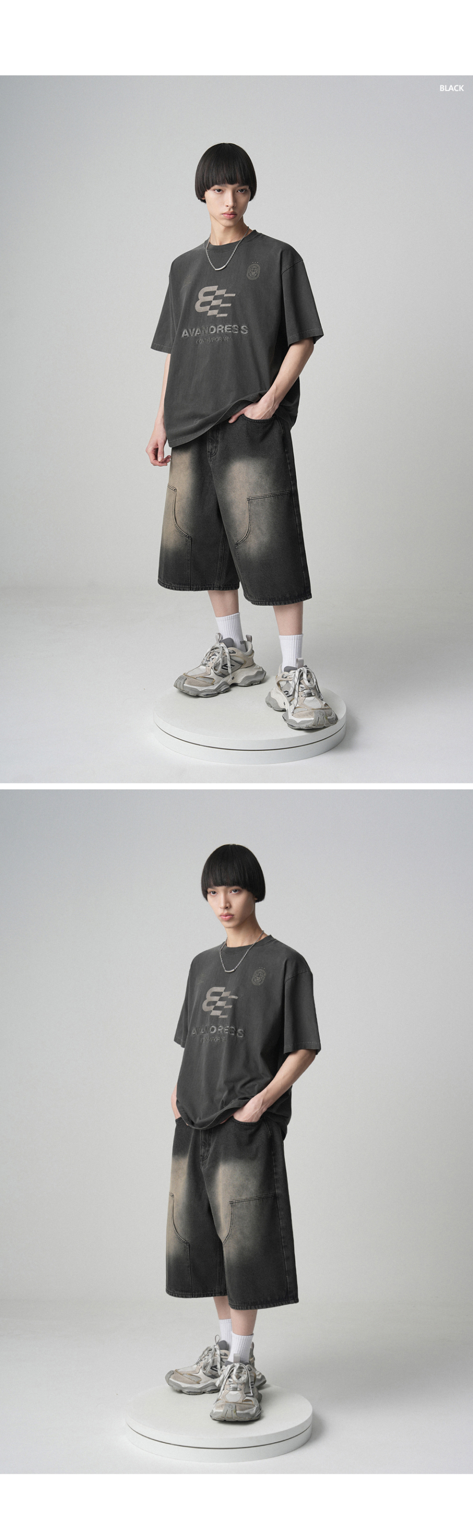 AVANDRESS ♥Carpenter Denim Shorts/追跡付 MUSINSA公式 | AVANDRESS Carpenter Denim Shorts CAMO