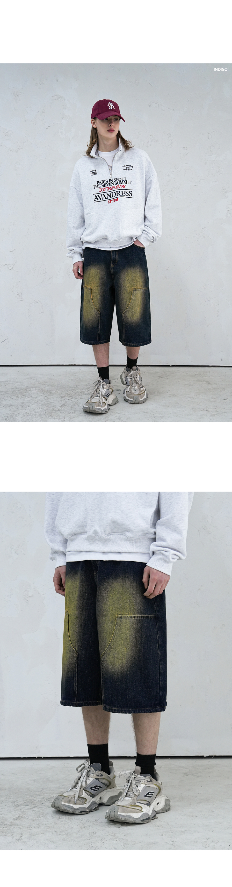 MUSINSA公式 | AVANDRESS Carpenter Denim Shorts CAMO