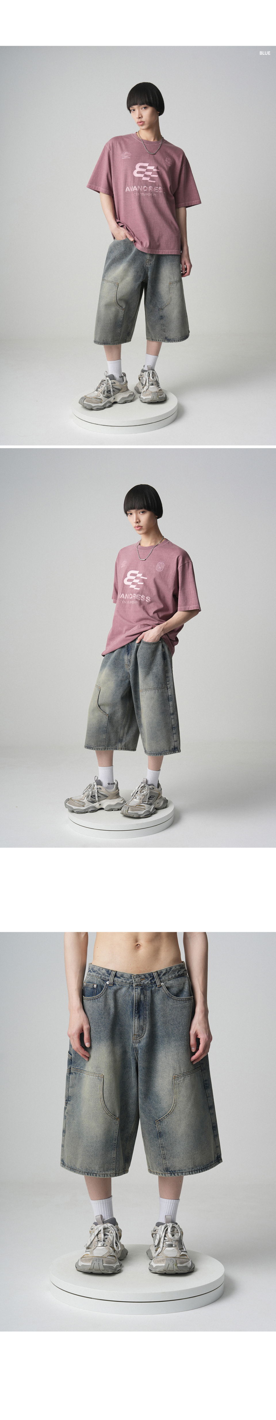 MUSINSA公式 | AVANDRESS Carpenter Denim Shorts CAMO