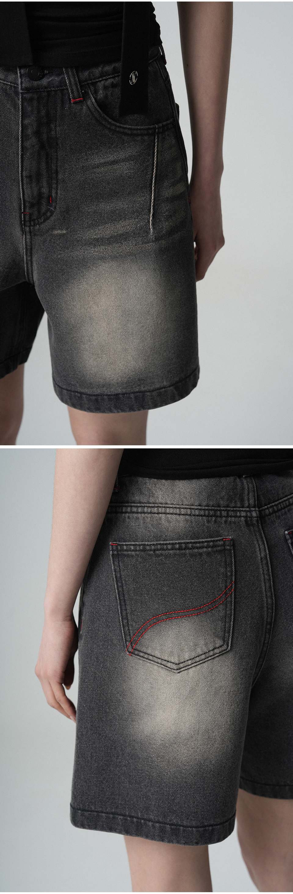 [AVANDRESS] ★24SS★Lovely Stitch Denim Shorts Designer fashion, Seoul-fully created | W Concept