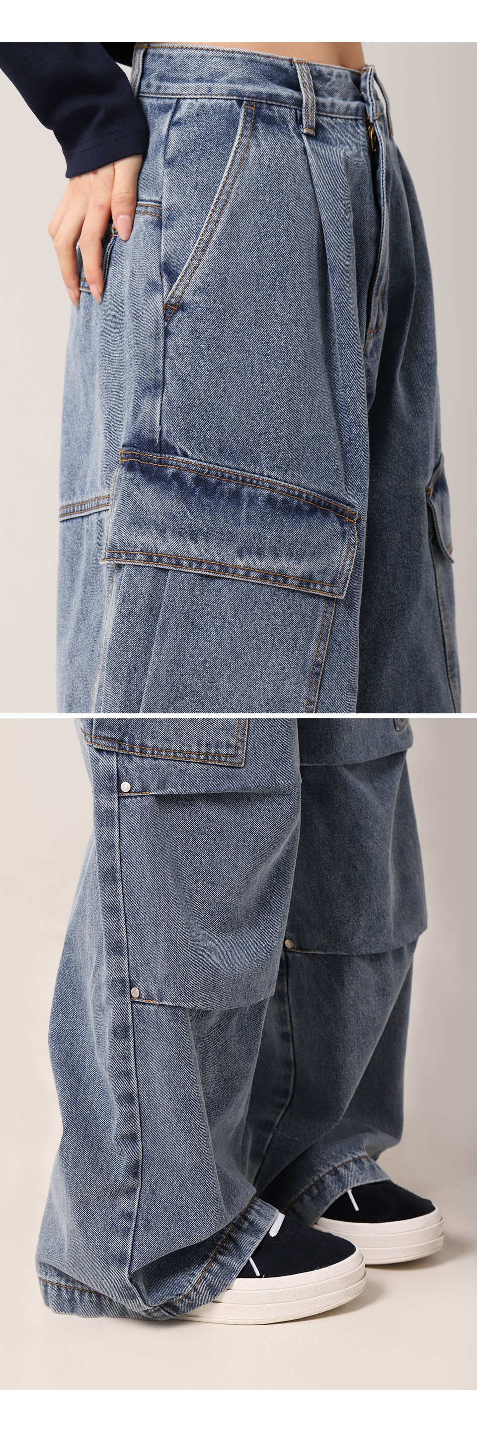 AVANDRESS ■ Side Big Cargo Pants デニム MUSINSA公式 | AVANDRESS Side Big Cargo Pants INDIGO