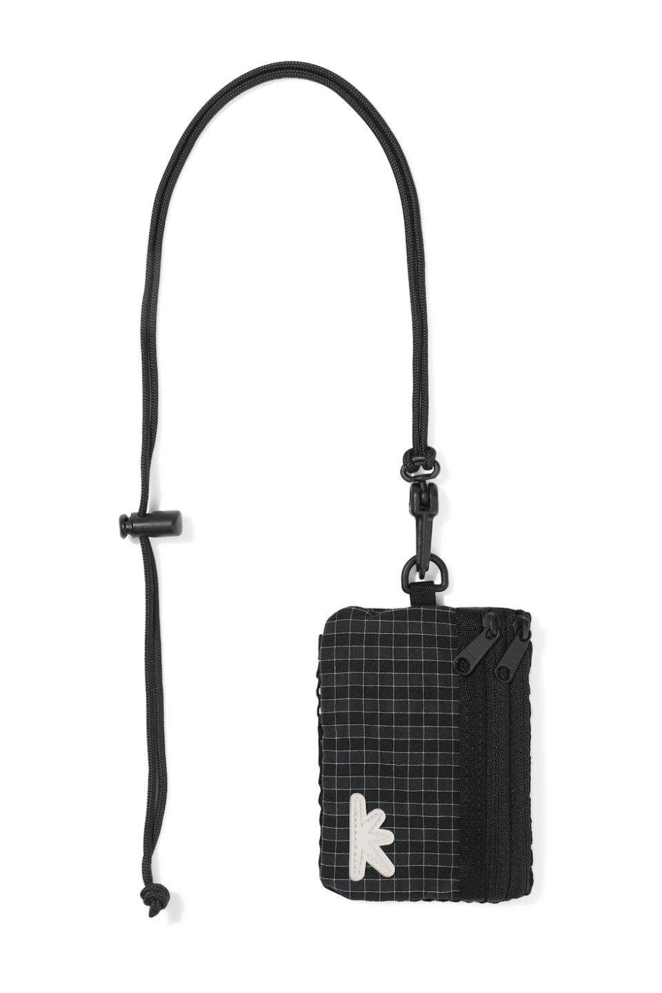 小物 SUN/kakke MUSINSA | SUNLOVE Zip Card Pouch Black Grid