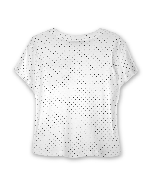 We Love It с принтом Dot T-Shirts_Ivory