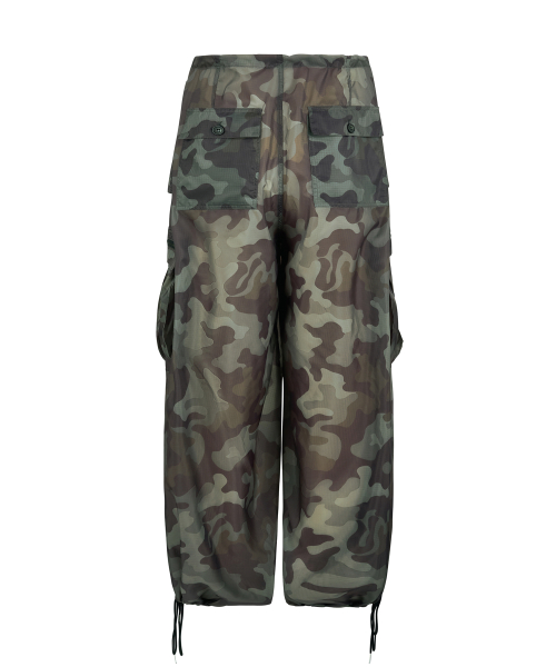 Utility Wide Cargo Pants_[Camo]