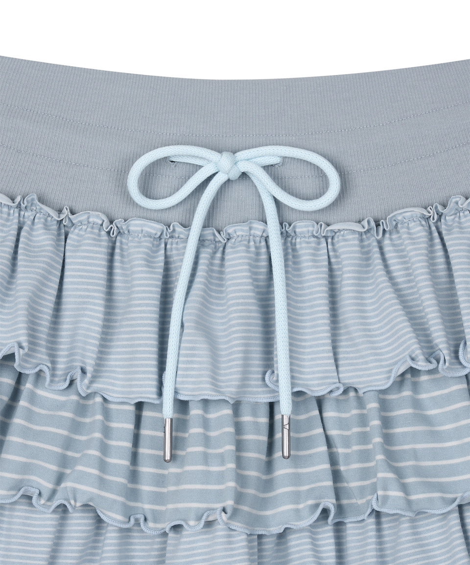 ★eessay★STRIPED CANCAN SKIRT - BLACK★正規品/韓国送料込 MUSINSA公式 | EESSAY STRIPED CANCAN SKIRT - SKY BLUE
