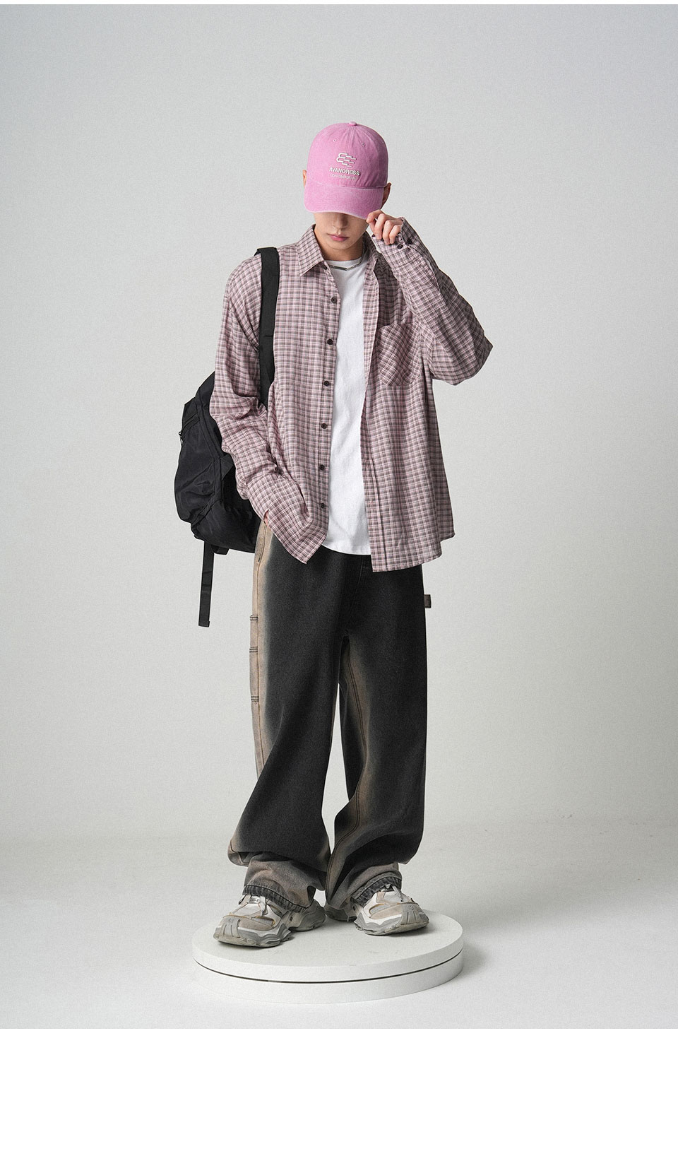 AVANDRESS/aespa 着用/OL Overfit Check Shirt/ユニセックス AVANDRESS/aespa 着用/OL Overfit Check Shirt/ユニセックス