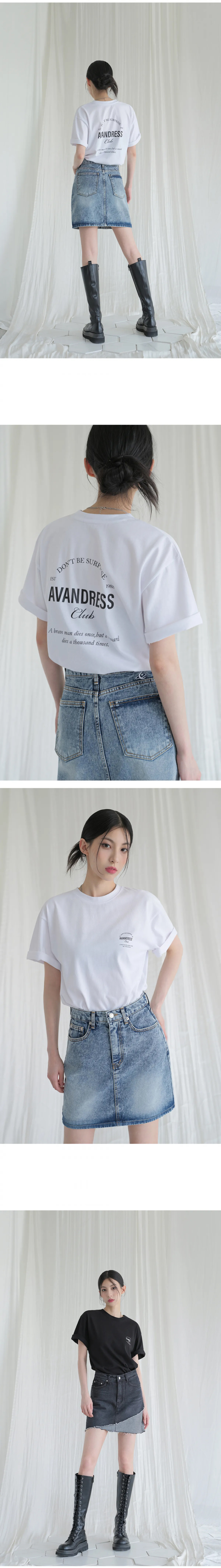 어반드레스(AVANDRESS) Dixie loosefit T-shirt - 2COL - 사이즈