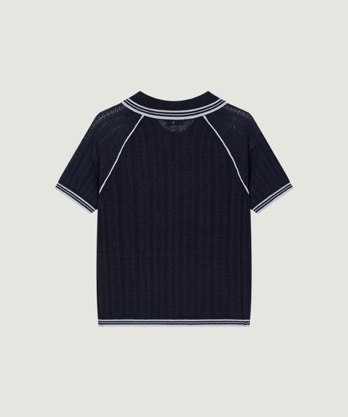 KOI COLLAR KNIT (NAVY)