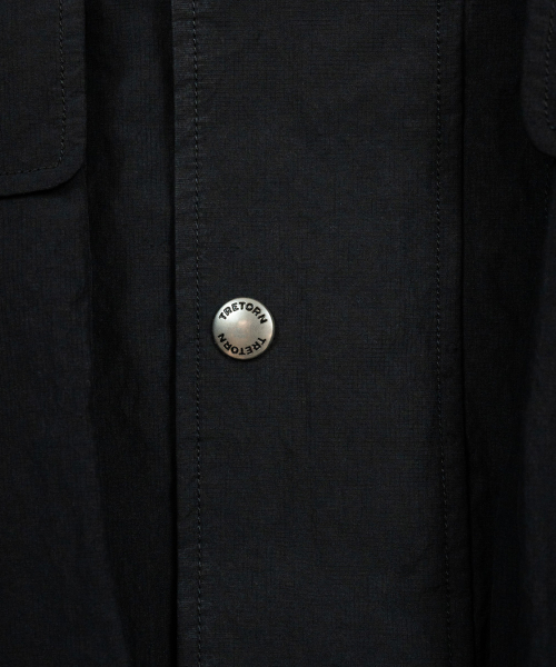 Нейлоновый жилет с капюшоном рипстоп - BLACK