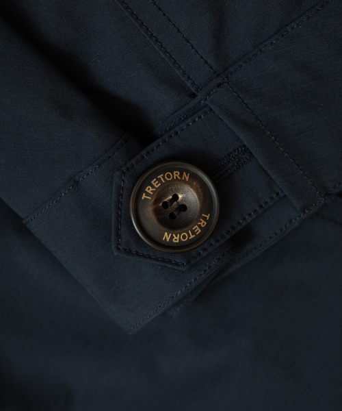 Нейлоновая парка-фиштейл с капюшоном - NAVY