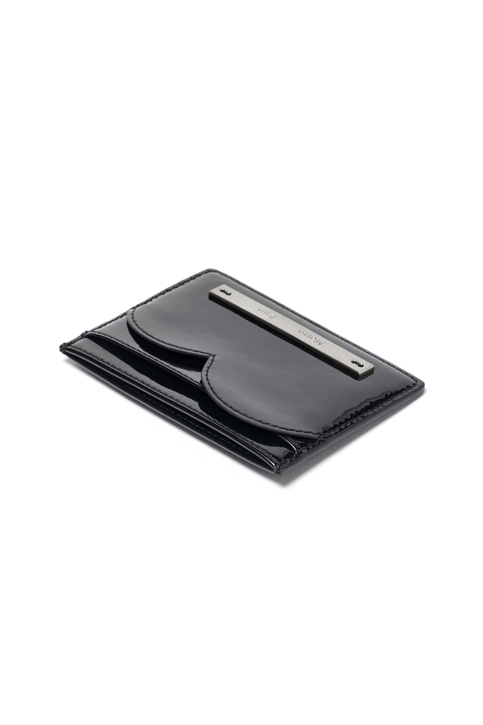 折りたたみ財布 [MATINKIM]heart wave enamel card wallet in black MUSINSA公式 | MATIN KIM HEART WAVE ENAMEL CARD WALLET IN BLACK