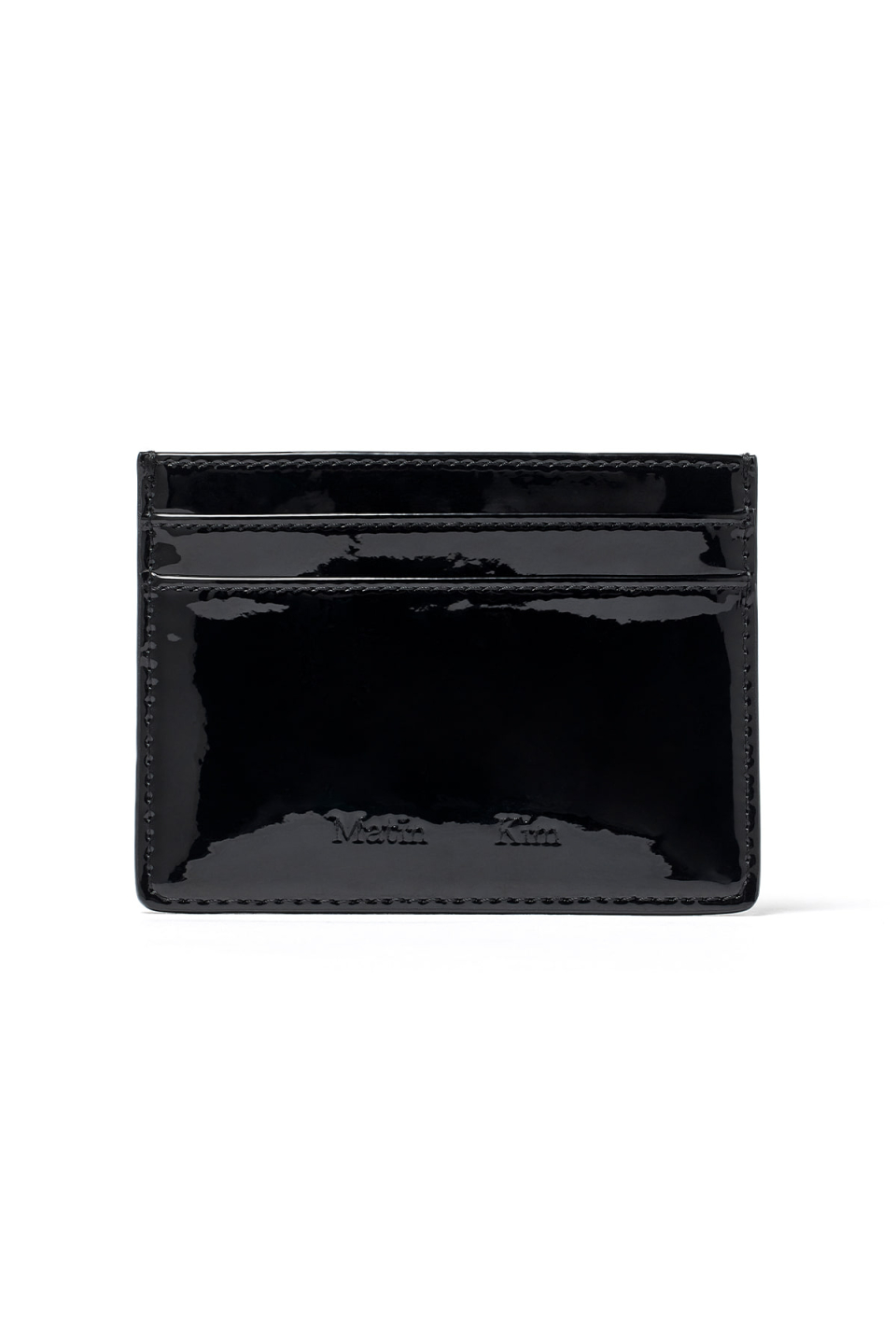 折りたたみ財布 [MATINKIM]heart wave enamel card wallet in black MUSINSA公式 | MATIN KIM HEART WAVE ENAMEL CARD WALLET IN BLACK