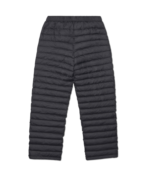 CREPE DUCK DOWN PADDED PANTS - BLACK