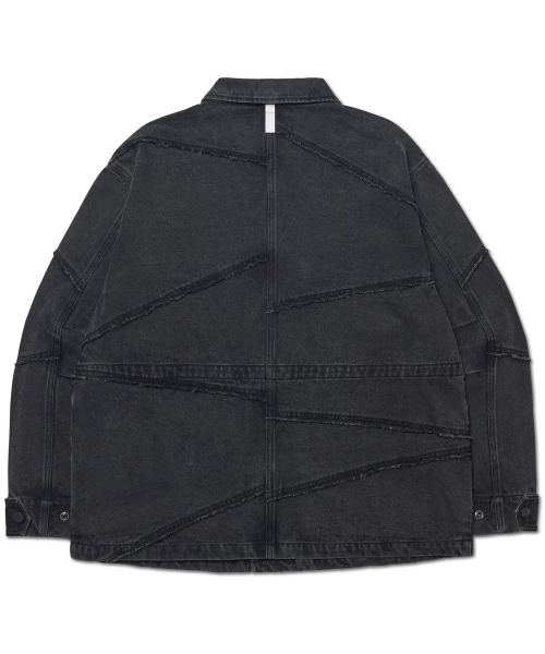 R.C DENIM BDU JACKET - WASHED BLACK