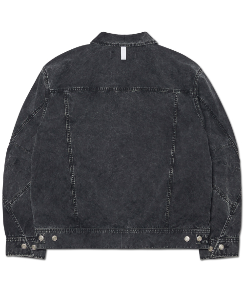 SLASH TRUCKER JACKET - WASHED BLACK