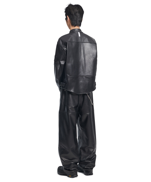 MOTO LEATHER JACKET - BLACK