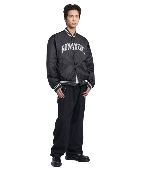 C.A THINSULATE STADIUM JACKET - BLACK