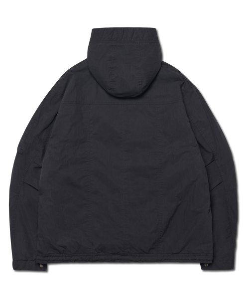 HOODED FLIGHT JUMPER - BLACK