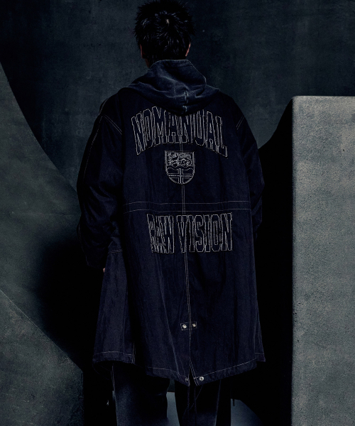 PATCHED EMBLEM PARKA - WASHED BLACK